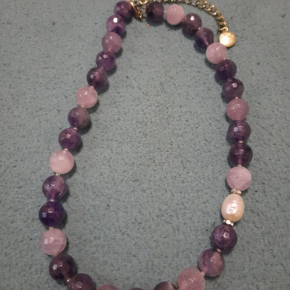 Rox by Alexa Amythest And Pearl Necklace - Picture 2 of 5